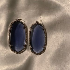 Light blue silver Kendra Scott earrings